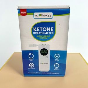 NuTherapy Ketone Breath Meter Monitoring System On-the-Go Repeat Use NIB